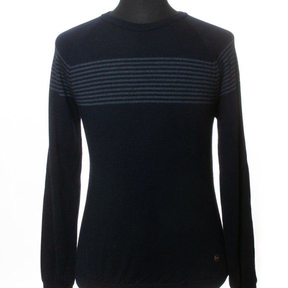 J.Lindeberg Elon Striped Merino Wool Sweater - Picture 1 of 5